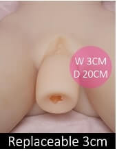 Vyndávací vagína - 3cm +0 Kč