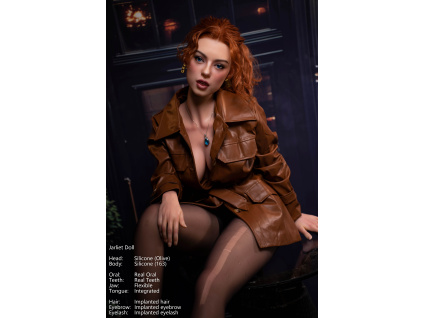 Silikonová panna Zrzka Roxanne, 163 cm/ D-Cup - Jarliet