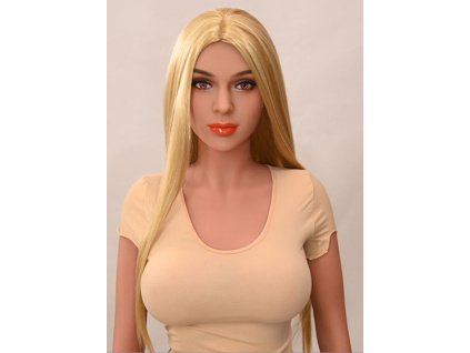 Blond paruka - dlouhé rovné vlasy
